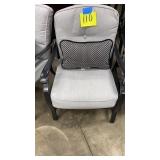 NEW SUNBRELLA GREY ROCKING PATIO CHAIR W/ PILLOW