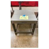 GREY LIFETIME ADIRONDACK STYLE END TABLE