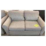 HOME MERIDIAN BEIGE LOVESEAT