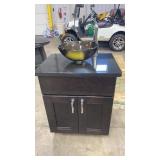 BLACK GRANITE TOP VESTIL SINK VANITY W/ FAUCET