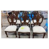 LOT OF 6 UNIVERSAL PADDED DINING ROOM CHAIRS