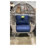NEW SUNBRELLA ALL WEATHER WICKER EGG CHAIR