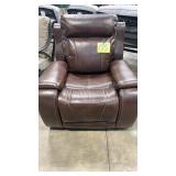 BROWN LEATHER ROCKER RECLINER