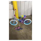 HUFFY FROZEN KIDS BIKE W/ TRAINGING WHEELS