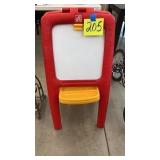 STEO 2 CHILDS ART EASEL (CHALK & DRY ERASE)