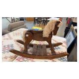 WOOD ROCKING HORSE