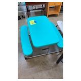 LIFETIME KIDS TEAL FOLDING PICNIC TABLE