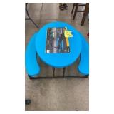 LIFETIME OVAL TEAL KIDS FOLDING PICNIC TABLE