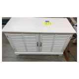 OFF WHITE CONSOLE MEDIA CABINET