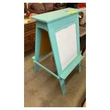 PAINTED WOOD CHILDRENS ART EASEL