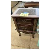 DK WOOD 2 DRAWER NIGHTSTAND