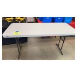 LIFETIME 6FT ADJUSTABLE HEIGHT FOLDING TABLE