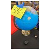 LIGHTED TABLETOP WORLD GLOBE