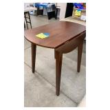 TALL WOOD DROP LEAF TABLE