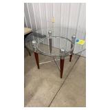 ROUND GLASS TOP DINING TABLE ONLY