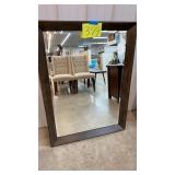 WOOD FRAMED WALL MIRROR