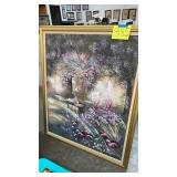 LARGE FRAMED CANVAS PAINTING - SIGNED BY ARTIST