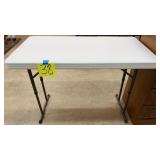 LIFETIME FOLDING TALL TABLE - 4FT LONG, 3FT TALL