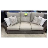 NEW SUNBRELLA ALL WEATHER WICKER SOFA