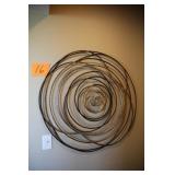 LARGE ROUND METAL WALL ART