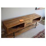 INDUSTRIAL LOOK MEDIA TABLE W/ DRAWER