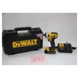 DEWALT 20V DRILL, BATTERY, CHARGER & CASE