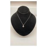 PLATINA 4 (P4) NECKLACE W/ DIAMONDS & BLUE STONE PLATINA 4 (P4) NECKLACE W/ DIAMONDS & BLUE STONE