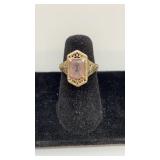 14K WHITE GOLD RING W/ STONE SIZE 4 14K WHITE GOLD RING W/ STONE SIZE 4