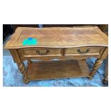 WOOD SOFA TABLE W/ 2 DRAWERS WOOD SOFA TABLE W/ 2 DRAWERS