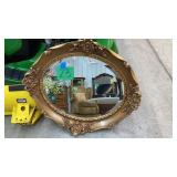 OVAL ORNATE GOLD WALL MIRROR OVAL ORNATE GOLD WALL MIRROR
