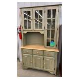 CANADEL 2PC LIGHTED HUTCH W/ GLASS DOORS CANADEL 2PC LIGHTED HUTCH W/ GLASS DOORS