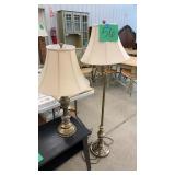 2PC MATCHING LAMPS - 1 TABLE LAMP, 1 FLOOR LAMP 2PC MATCHING LAMPS - 1 TABLE LAMP, 1 FLOOR LAMP