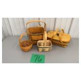 LOT OF 4 LONGABERGER BASKETS LOT OF 4 LONGABERGER BASKETS