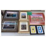 LOT OF 7 FRAMED PICTURES LOT OF 7 FRAMED PICTURES