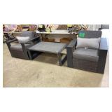 NEW SUNBRELLA WOVEN OUTDOOR 3PC PATIO SET NEW SUNBRELLA WOVEN OUTDOOR 3PC PATIO SET