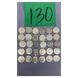 30PCS KENNEDY HALF DOLLARS 30PCS KENNEDY HALF DOLLARS
