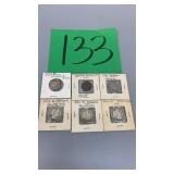 LOT OF 6 ASSORTED COINS LOT OF 6 ASSORTED COINS