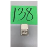 FINE SILVER 1 OZ TROY BAR S# B664881 FINE SILVER 1 OZ TROY BAR S# B664881