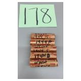 1944 & 1950s WHEAT PENNIES - 5 ROLLS 1944 & 1950s WHEAT PENNIES - 5 ROLLS