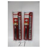 2 CRAFTSMAN 17PC WOBBLE RATCHET SOCKET WRENCH SETS