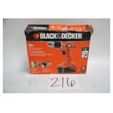 BLACK & DECKER 18V CORDLESS DRILL/DRIVER