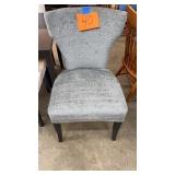 GREY NAILHEAD TRIM DECORATOR CHAIR