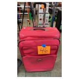 GUESS PINK ROLLING SUITCASE