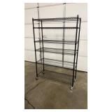 NEW IN BOX SANDUSKY BLACK SHELF W/ 6 LAYERS