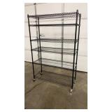 NEW IN BOX SANDUSKY BLACK SHELF W/ 6 LAYERS