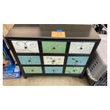 BLACK 3 DRAWER DECORATOR ENTRY CHEST