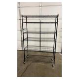 NEW IN BOX SANDUSKY BLACK SHELF W/ 6 LAYERS