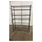 NEW IN BOX SANDUSKY BLACK SHELF W/ 6 LAYERS