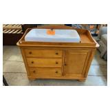 WOOD BABY CHANING TABLE & DRESSER