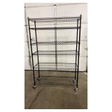 NEW IN BOX SANDUSKY BLACK SHELF W/ 6 LAYERS